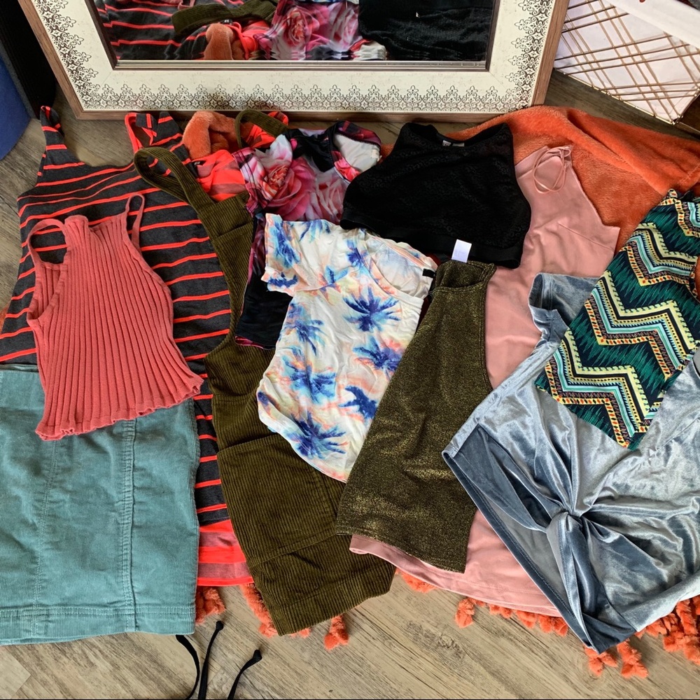 LOT Forever 21, H&M shirts, dresses, skirt